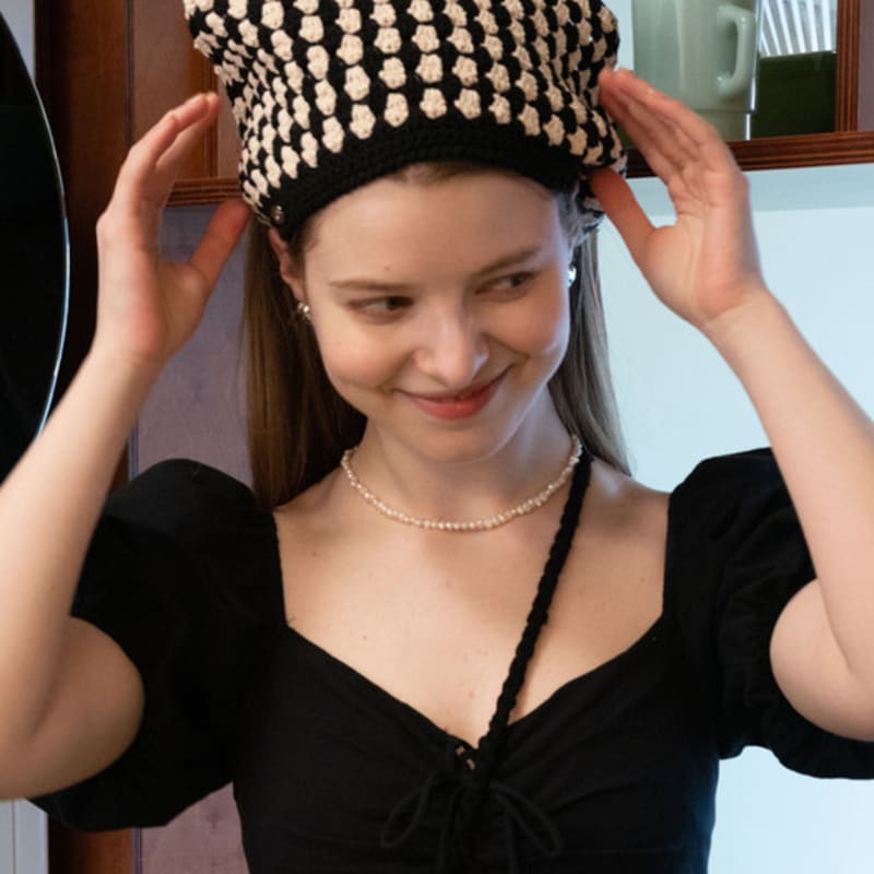 Slowslowly №137 / Бандана для волос «Лили» _ Kwank (Лили Вязаный Крючком Бандана для Волос)