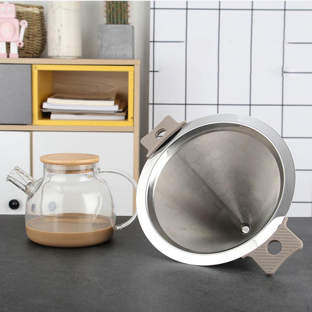Coffee Fine Mesh Cone Strainer for Enthusiasts Easy Cleaning Versatile Professional Reusable