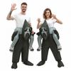 Halloween Ghost Inflatable Costume Scary Cosplay Outfit Ghost Back-carry Pants Inflatable Cycling Carniva Party Costume Props