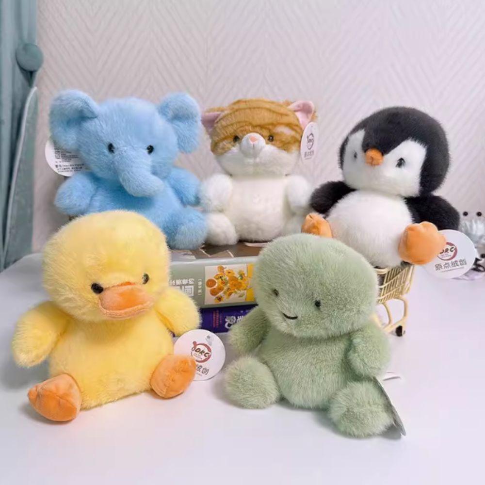 Table Doll Animal Plush Toy Elephant Turtle Stuffed Penguin Sitting Animals Plush Christmas Gift