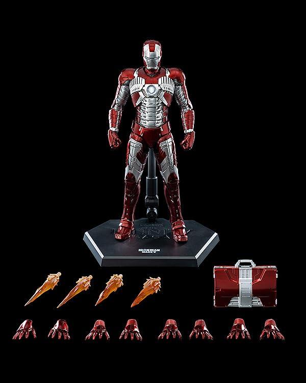 Good Smile Company SMILE Marvel Studios The Infinity Saga DLX Iron Man Mark 5 Iron Man Mark Scale Metal Painted Movable Figure (GOOD COMPANY) [DLX 5]