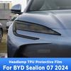 Для BYD Sealion 07 EV 2024 ТПУ Автомобильный Наружный Защитная Пленка от Царапин для Фар Покрытие Фар Аксессуары для Ремонта Наклейка