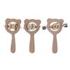 Baby Beech Wooden Rattle Teethers Montessori Toys Wooden Baby Rattle Teether