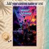 Beach TowelGTA Custom Name Text Personalized Soft Towel for Beach Pool Indoor Home Decor Gift