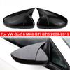 Для VW Volkswagen Golf 6 MK6 GTI GTD 2009-2013 автомобильный чехол для зеркала заднего вида, крышка крыла, отделка корпуса внешней двери, вид из углеродного волокна