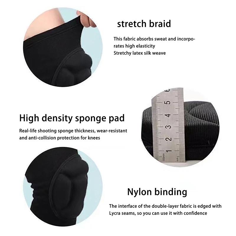 1Pcs Thickening Knee Pads Protection Sports Elastic Knee Protector Fitness Basketball Volleyball Anti Collision Pads