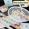300Pcs/Roll Cartoon Animal Sticker Capibara Kapibala Puppy Hand Account Decals Gift Bag Sealing Sticker Cake Baking Label