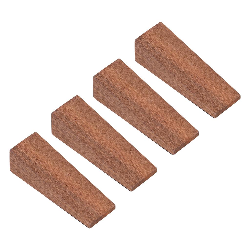 4 шт. Деревянный дверной стопор темно-коричневый треугольный противоскользящий дверной стопор для спальни гостиной ванной комнаты