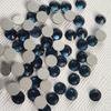 ZK Eco-Friendly High Quality Montana Blue Flat Back Non-Repair Glass Rhinestones Silver Base Nail Rhinestone DIY