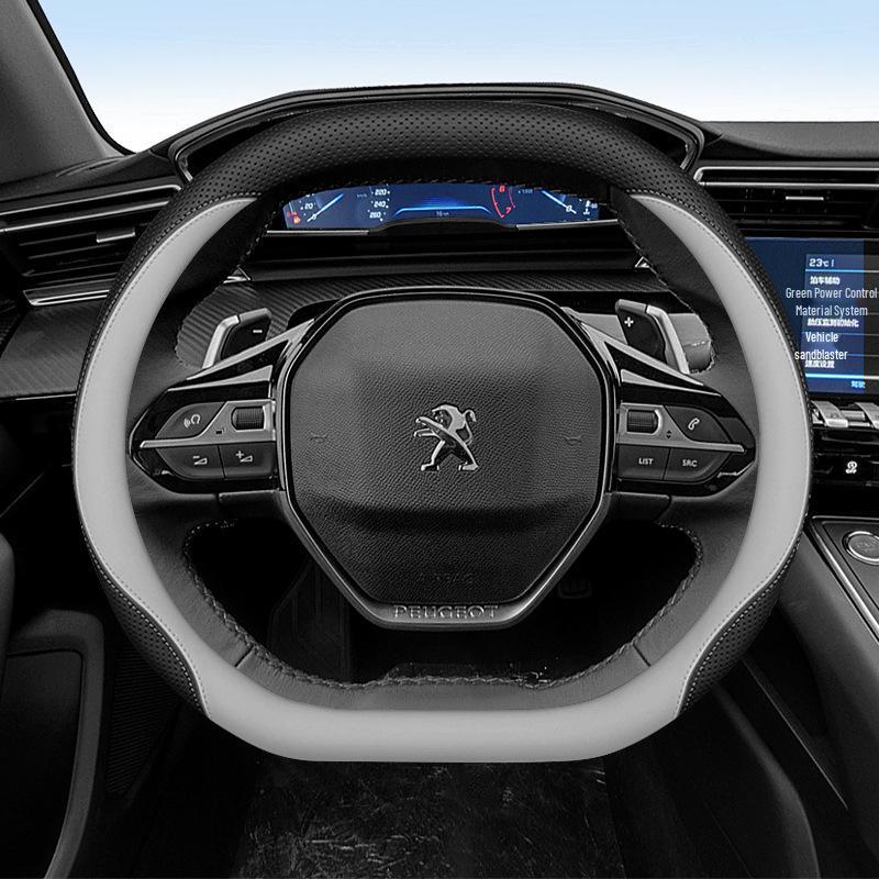 Ультратонкий, нескользящий чехол на руль для Peugeot 408X, 308, 301, 508, 3008 - Всесезонный