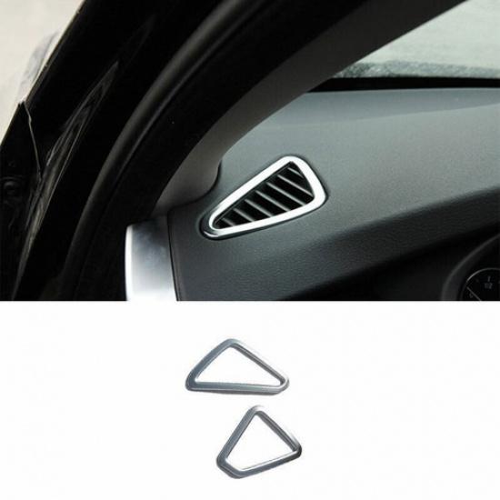 For BMW X5 X6 F15 F16 2014-2018 ABS Silver trument L&R Air Outlet Vent Trim