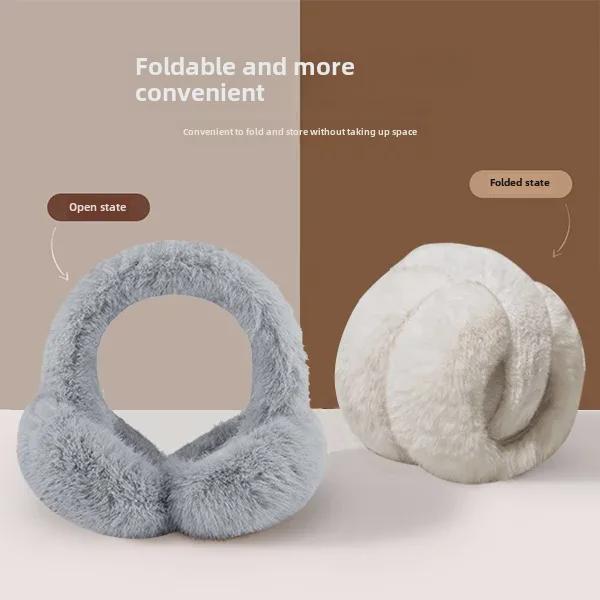 Мягкие противоморозные наушники - зимние унисекс-наушники с искусственным мехом кролика, симпатичные и морозостойкие.