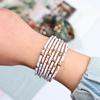 Retro Jewelry Elegant Multilayer Bangles Leopard Leather Bracelets Wrist Bands Wide Wrap Bracelet