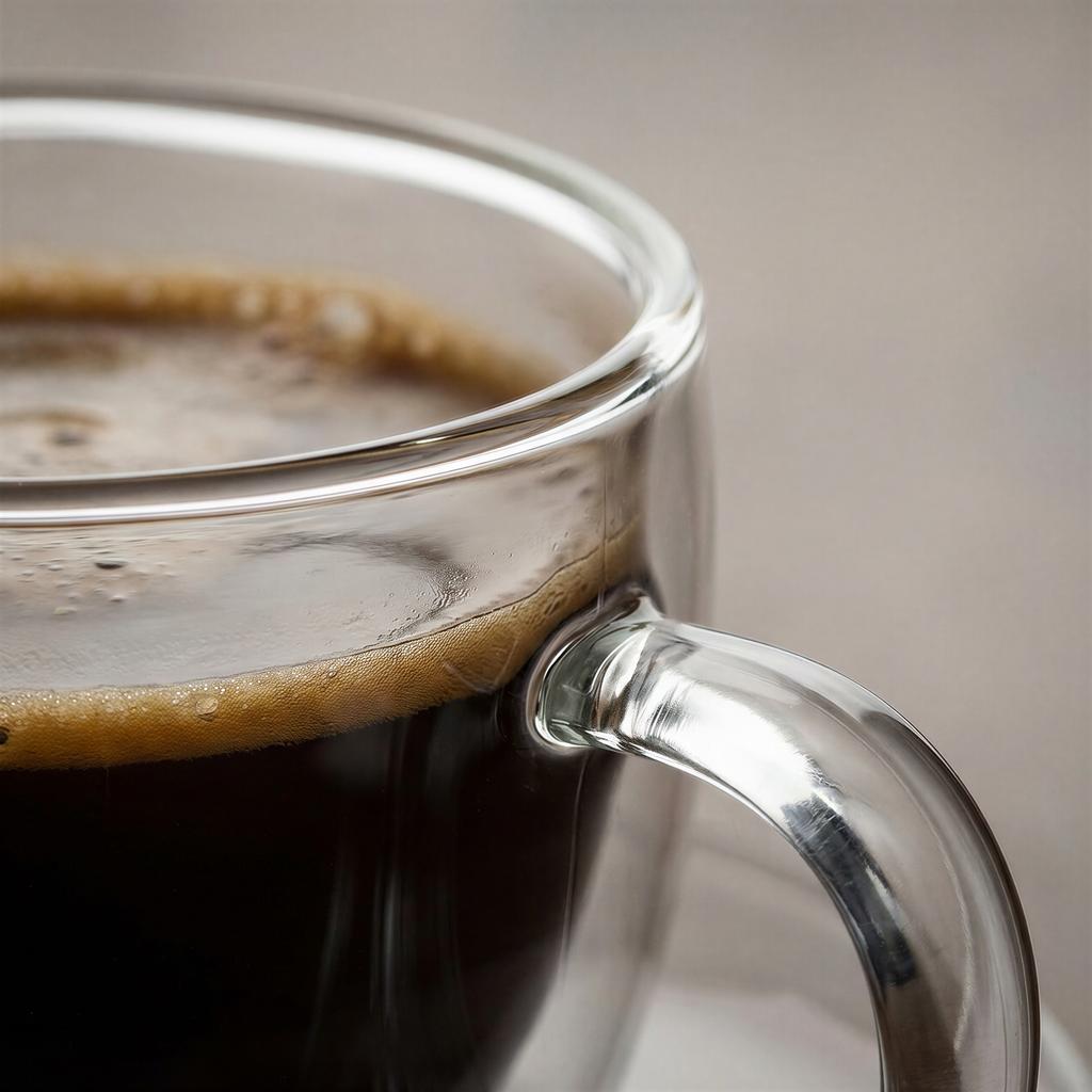 Thermal Coffee Cup And Saucer 250Ml Borosilicate Glass