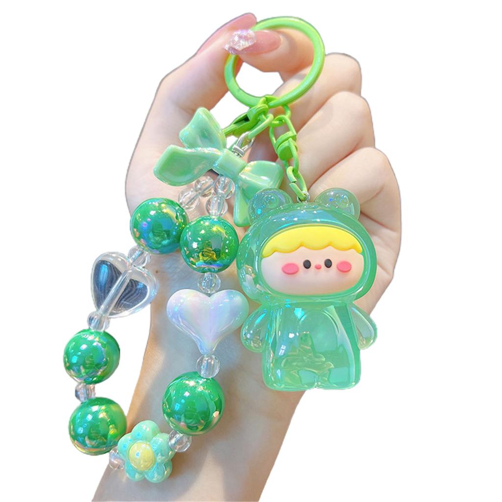 Металлический брелок Милая лягушка меняющая цвет Акриловый брелок Рождественский подарок для мужчин женщин мальчика девочки