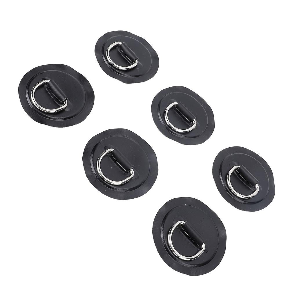 Stainless Steel D Ring Patch Kit PVC Paddle Board D Rings with Rope Hooks for Kayak Inflatable Boat