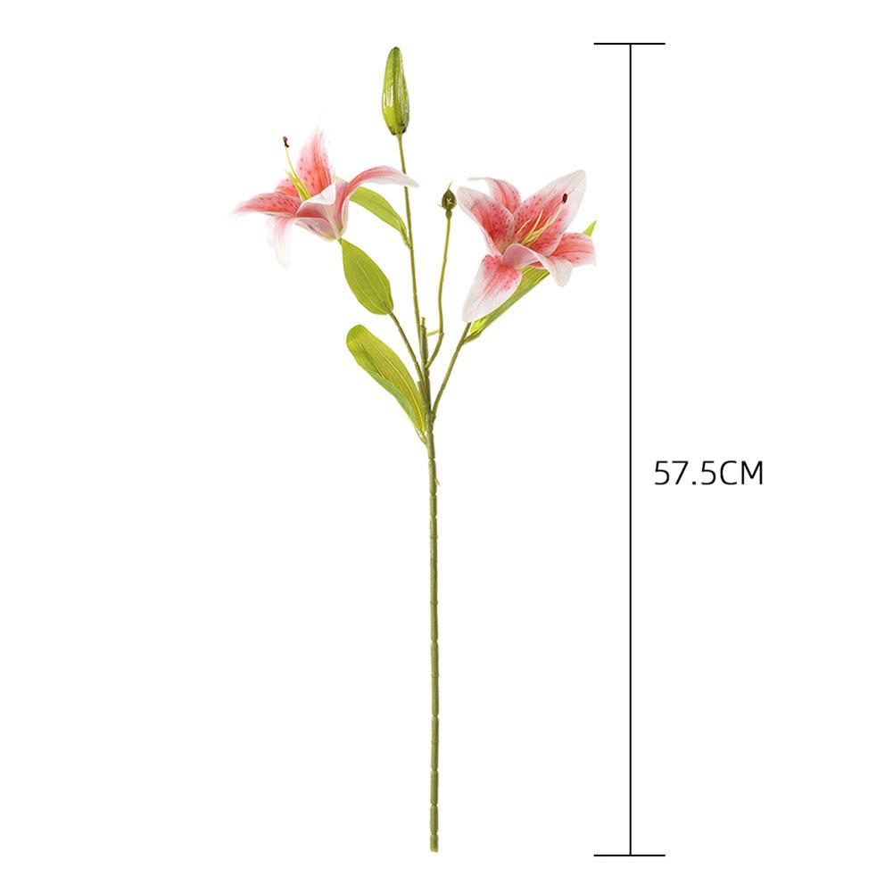 Имитация лилии Искусственный цветок Двуглавая лилия Украшение для дома