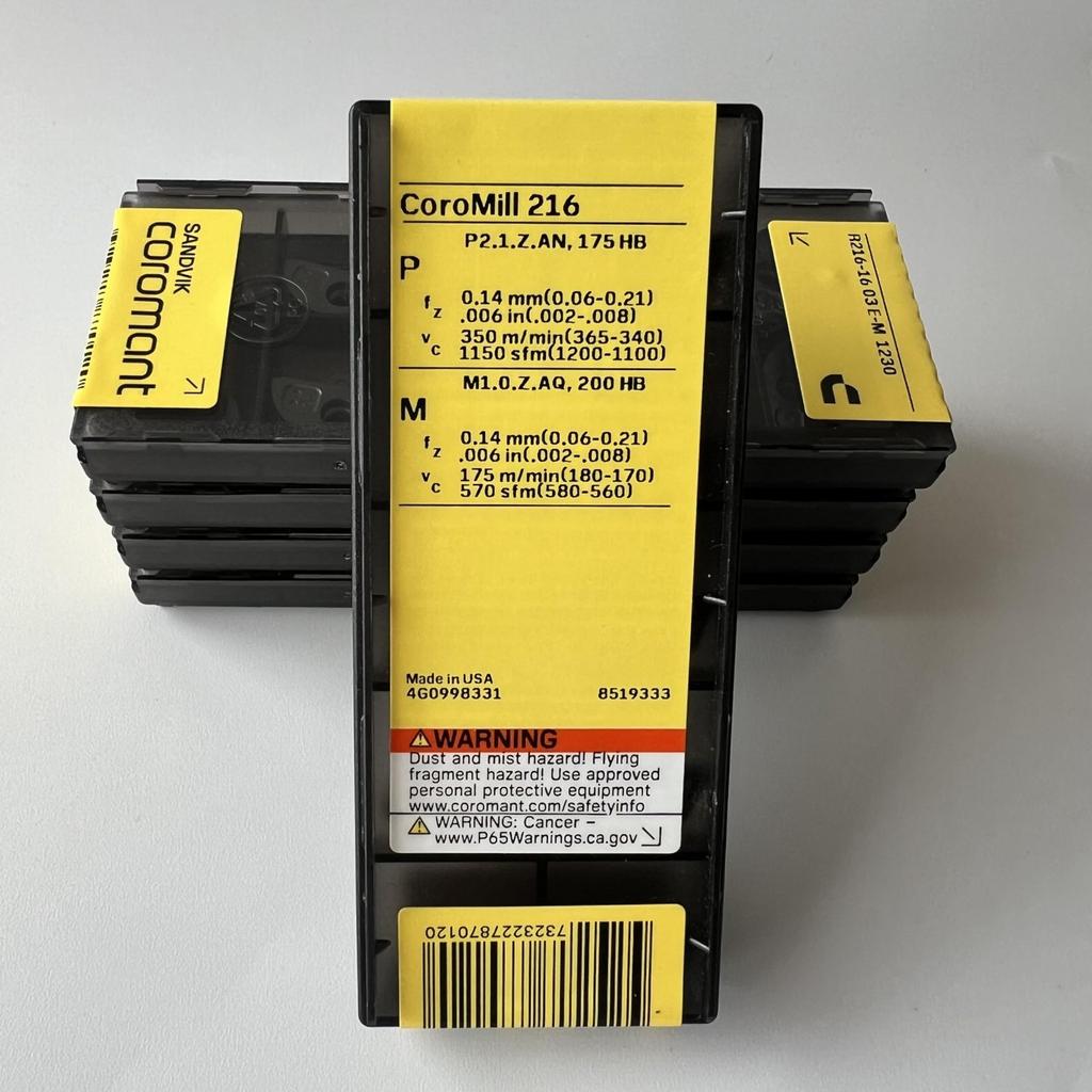 Sandvik / R216-1603E-M 1230 / Оригинальное шведское твердосплавное лезвие 10 шт.