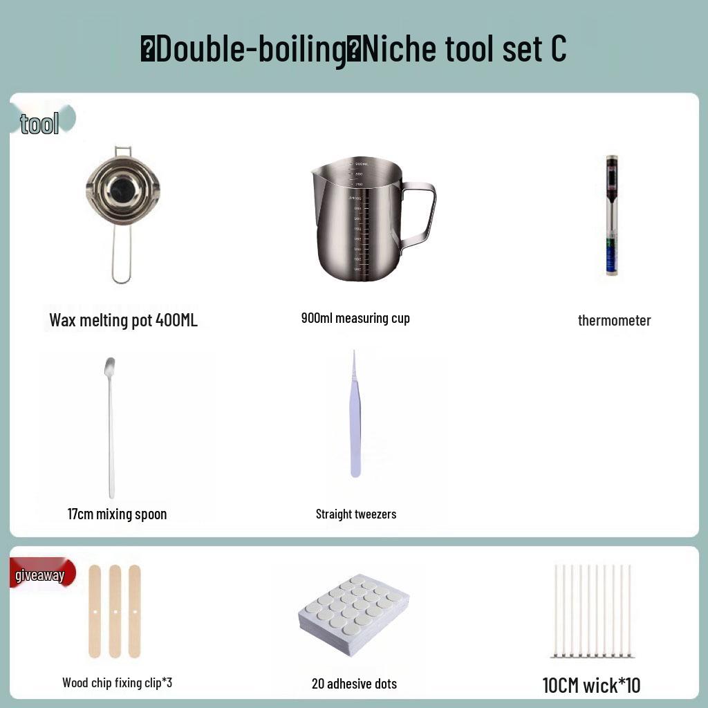 Набор для изготовления ароматических свечей своими руками: Горшок для плавления воска и инструменты для изготовления свечей своими руками