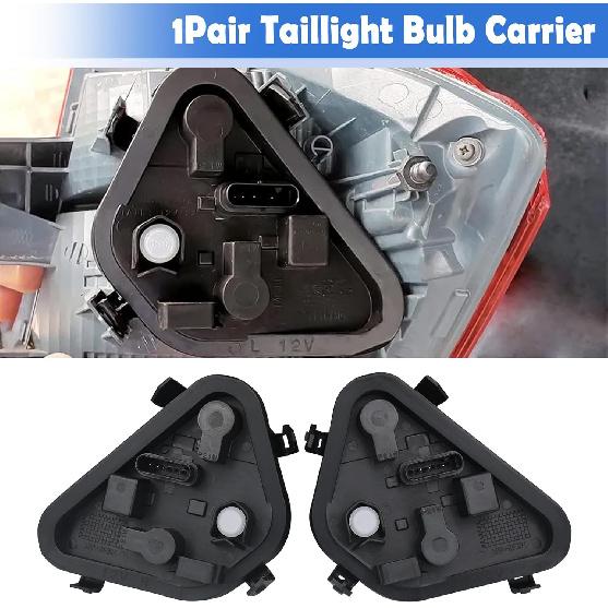 1Pair Tail Lights Bulb Socket Panel & Plug Connector Harness & Six Bulbs For 2012-2015 BMW 3 Series 320I 328I 328D 335I Replaces 63217313043