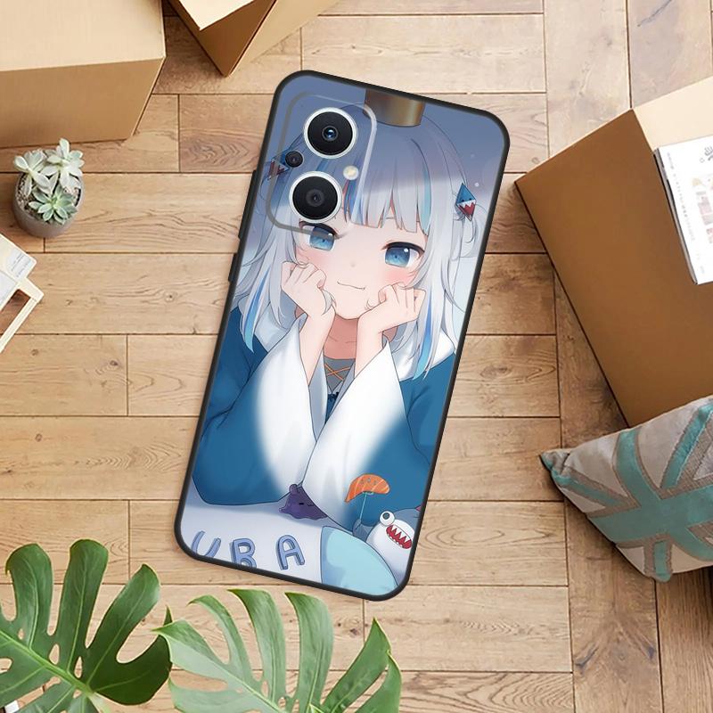 Anime Hololive Gawr Gura Phone Case For OPPO Reno 14 13 12 11 F 10 Pro 8T 7 8 Lite OPPO Find X8 X6 X5 X9 Pro Cover