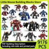 Popular Games Model Building Moc Bricks Hammer Battle Mech Collection Technology Blocks Gift Modular Christmas Toys DIY Sets