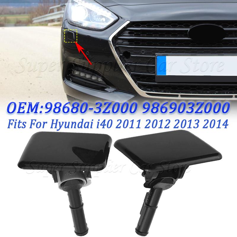 New Front Bumper Headlight Headlamp Washer Nozzle Cleaning Cover Cap For Hyundai i40 2011 2012 2013 2014 98680-3Z000 986903Z000