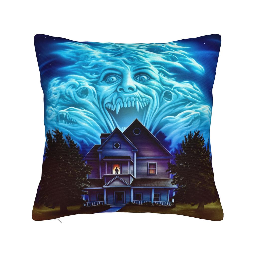 Horror Film Frighteds Nights Pillow Cover Funny Pillow Case For Living Room Bed Chair Comfy Cushion Cover Birthday Present