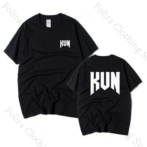 Футболки с принтом Kun для фанатов Хлопковые футболки для женщин Унисекс Летние топы Футболки с коротким рукавом Повседневный топ Женские пуловеры