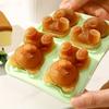 1pc Creative Bear Ice Cube Tray Flexible Food Grade Silicone Cartoon Ice Cube Mold Ice Trays For Freezer Kitchen Accessories