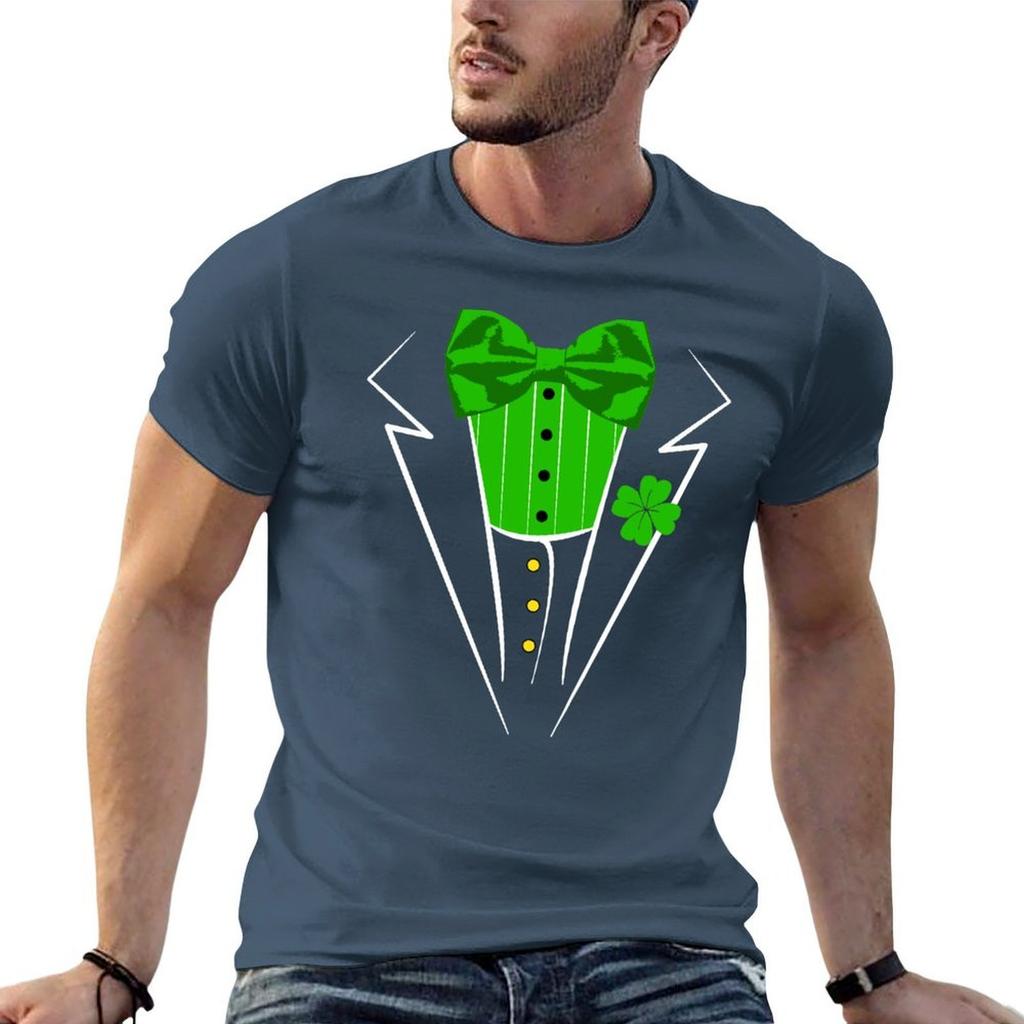 Saint Patricks Day Irish Funny Tuxedo Costume Pub TShirt T Shirts For Unisex Graphic Tees Unisex T Shirts Cotton TShirt