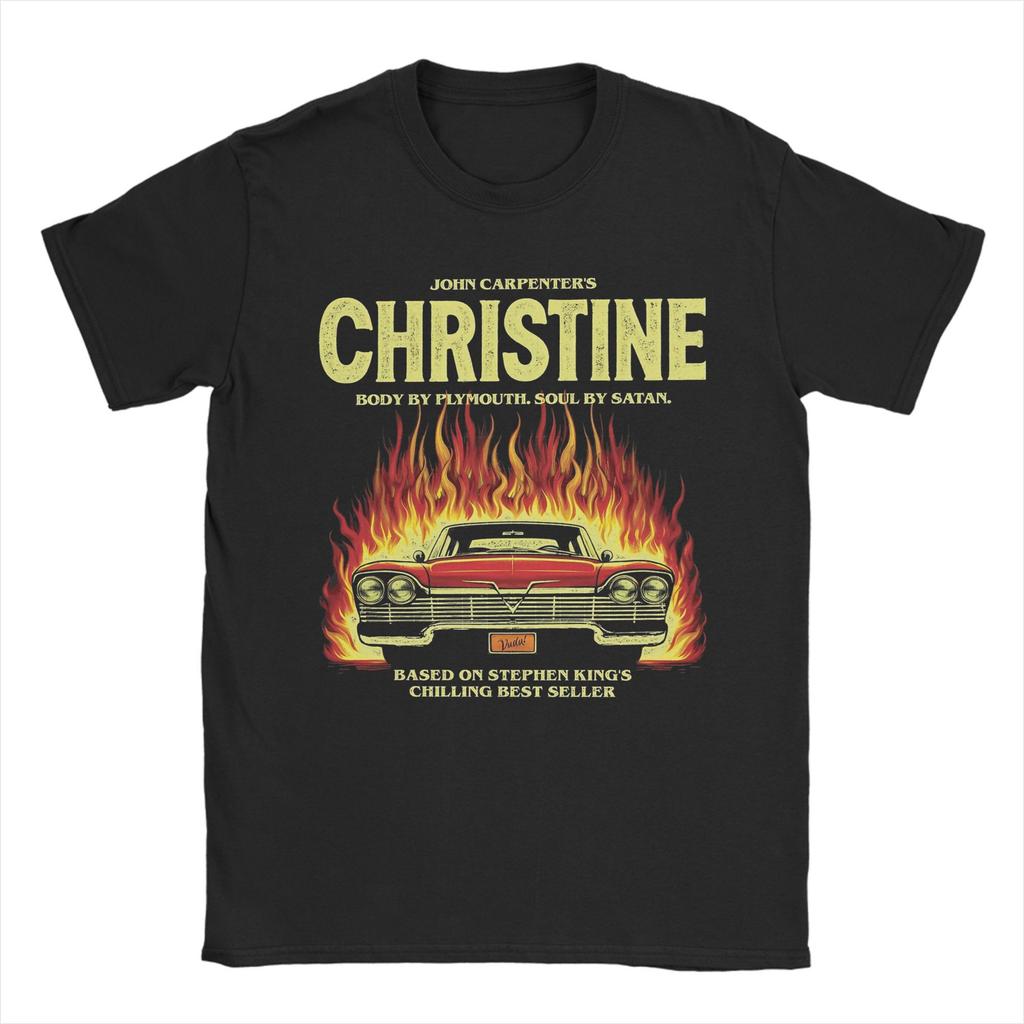 John Carpenter Christine Horror Movie Apparel Men Women T Shirts Cotton Tee Graphic Printing T-shirt Clothing