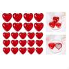23 Pieces Clear Heart Shaped Fillable Balls Hanging Ornaments Christmas Tree Decorations Baubles for