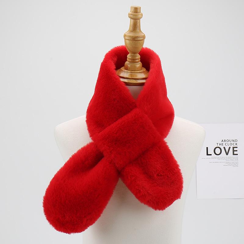 2023 Cute Cartoon Winter Scarf for Children - Korean Style, Warm Christmas Neck Warmer for Elementary School Girls & Boys