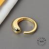 Xiaomi 925 Sterling Silver Open Ring For Women INS Niche Irregular Wave Sand Surface Wide Noodle Original Party Birthday Gift