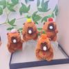 Blow Capybara Bubble Keychain Top Persimmon Kids Backpack Hanging Doll Plush