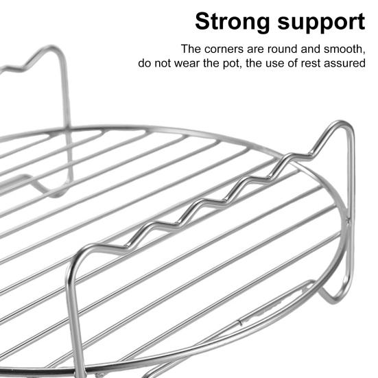 2шт решетка для фритюрницы для духовки из нержавеющей стали, двухслойная