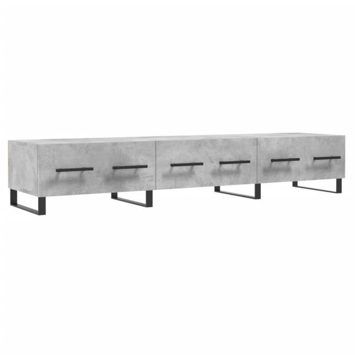 VidaXL TV Stand Concrete Grey 150x36x30 Cm Engineered Wood 829176