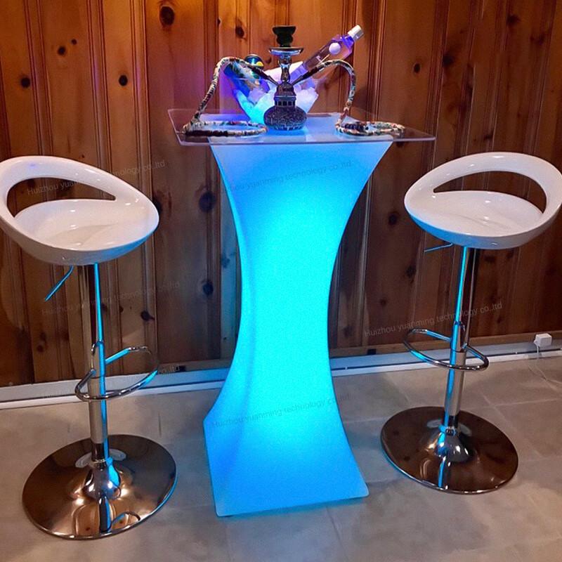 Rechargeable LED Luminous Square Table