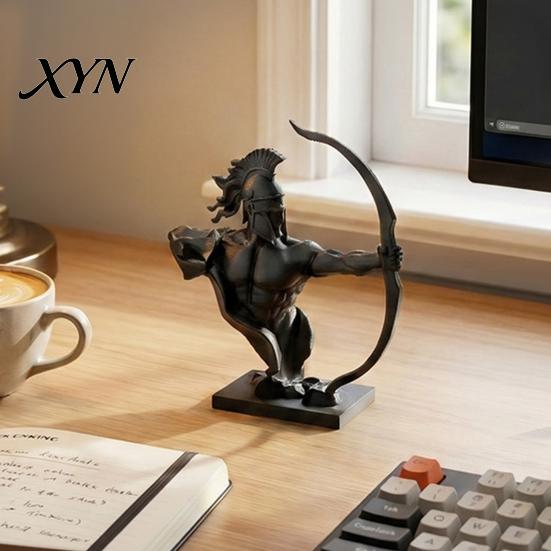Офисный Настольный Воин Орнамент Фигурка, 3D Печатная Статуэтка Средневекового Солдата, Коллекционная Фигурка Поделка для Домашнего Декора Гостиной, Сдержанный Стильный Арт