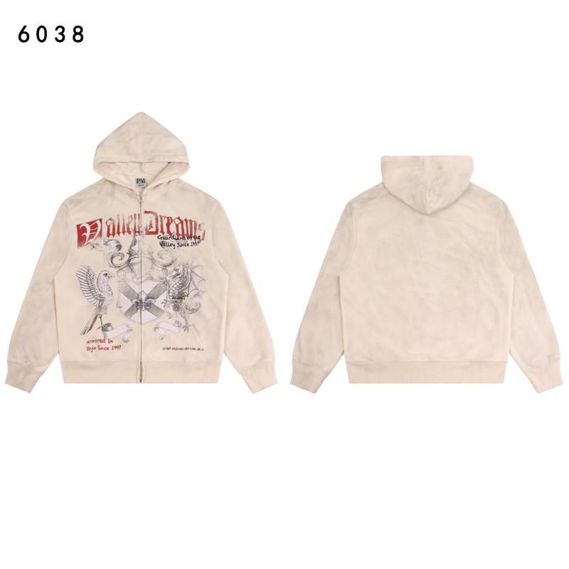 Mens Oversized Cotton Hooded Sweatshirt With Washed Vintage Print Streetwear Hip Hop Jacket