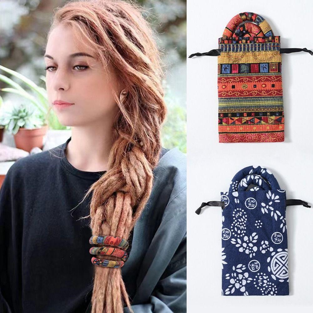Accessories Cloth Ethnic Style Hair Rope Women Hair Band Spiral Lock Hair Ties Bendable Dreadlocks