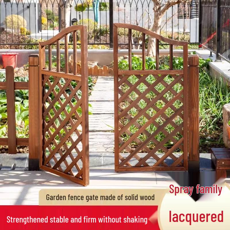 Outdoor Anti-Corrosion Wood Trellis Garden Gate