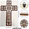 Wooden Cross Pendant: Creative Carved Prayer Ornament