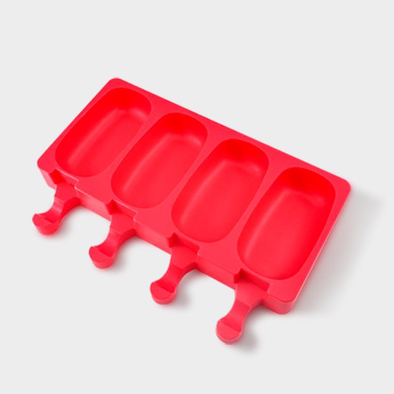 4-in-1 Food-Grade Silicone Ice Cream Popsicle Mold – Easy Demolding DIY Ice Cream Maker