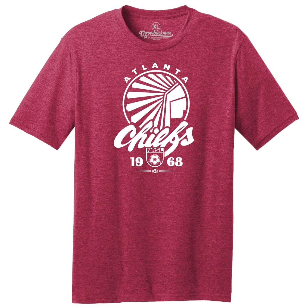 Футболка с логотипом Atlanta Chiefs 1968 года и NASL Soccer, трехкомпонентная