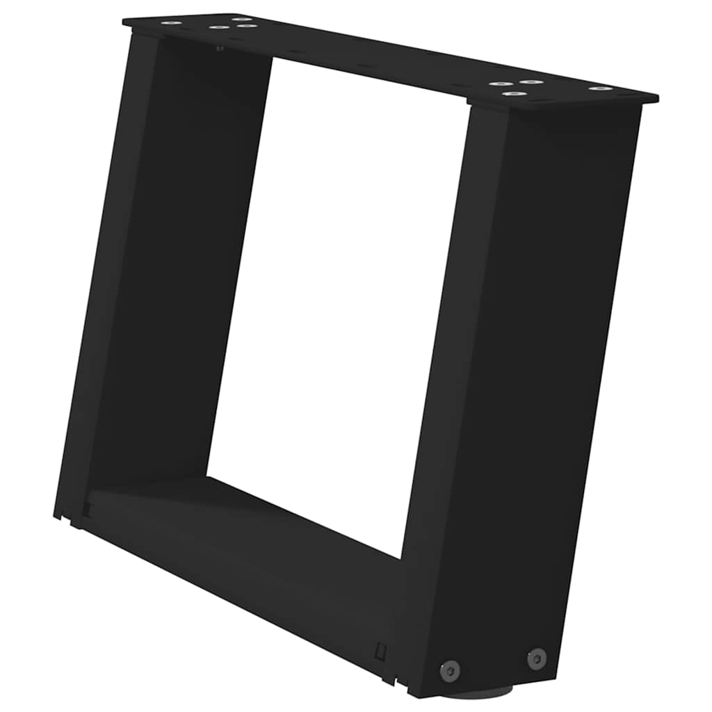 Vidaxl Nogi Do Stolika Kawowego, 2 Szt., Czarne, 50X(30-31) Cm, Stal