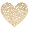 Wooden Decoration - ARTEMIO - Heart-shaped Hearts To Decorate - White
