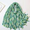 2024 Spring And Autumn Winter New Cotton And Hemp Long Thin Scarf Travel Versatile Sunscreen Warm Shawl For Women