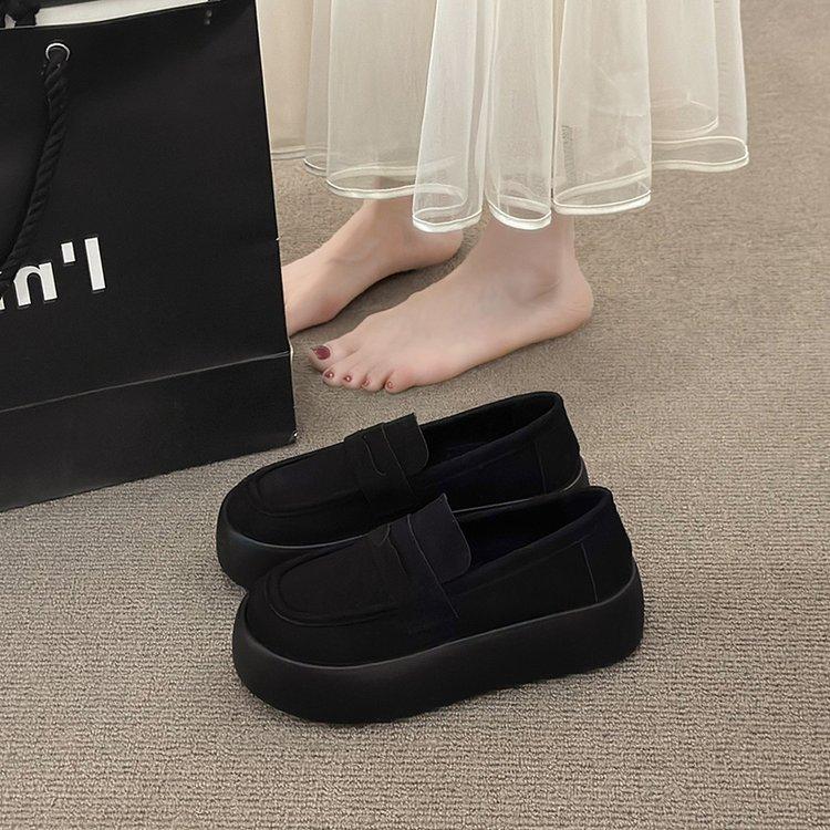Одиночные туфли женские осенние ретро-туфли на толстой подошве Lefou Shoes модные весна и осень